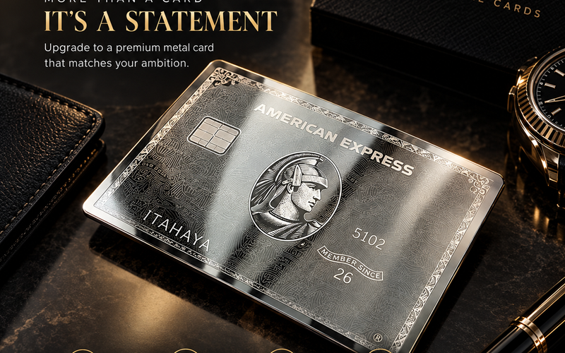 Custom AMEX Mirror Silver Metal Card, Stainless Steel Amex Replica Collector Item