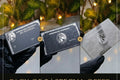 Pack of 3 - Custom AMEX Black & Mirror , Business Black Metal Card Set | Premium Personalized Metal Cards | Luxury Wallet Upgrade