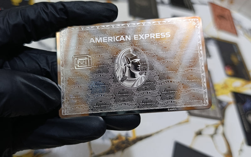 Custom AMEX Mirror Silver Metal Card, Stainless Steel Amex Replica Collector Item
