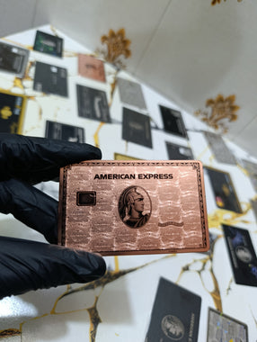 Custom Amex Rose Gold Style Metal Card – Premium Stainless Steel Laser Engraved Luxury Card | Personalized Metal Card 2026