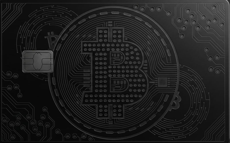 Custom Black Bitcoin Collector Metal Card – Premium Stainless Steel Crypto Inspired Card 2026