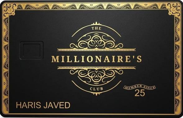 Luxury Millionaire's Club V2 Metal Card – Premium Stainless Steel Custom Metal Card Conversion 2026