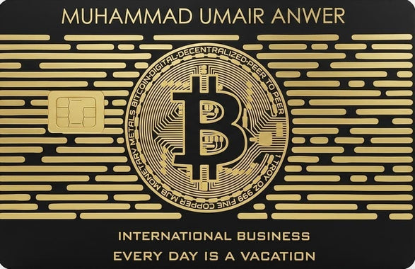 Custom Metal Bitcoin Card – Premium Stainless Steel Collector Card | Crypto Inspired Luxury Card 2026