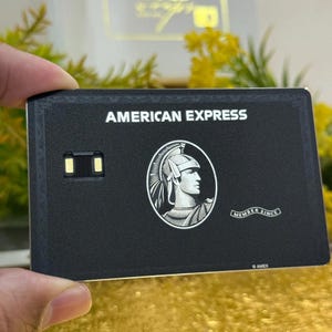 Tap & Pay Custom Amex Black Centurion Card with NFC Feature