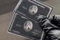 Custom Old Black Centurion Style Metal Card – Premium Stainless Steel Laser Engraved Luxury Card