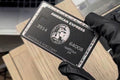 Custom Old Black Centurion Style Metal Card – Premium Stainless Steel Laser Engraved Luxury Card