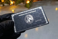 Pack of 3 - Custom AMEX Black & Mirror , Business Black Metal Card Set | Premium Personalized Metal Cards | Luxury Wallet Upgrade
