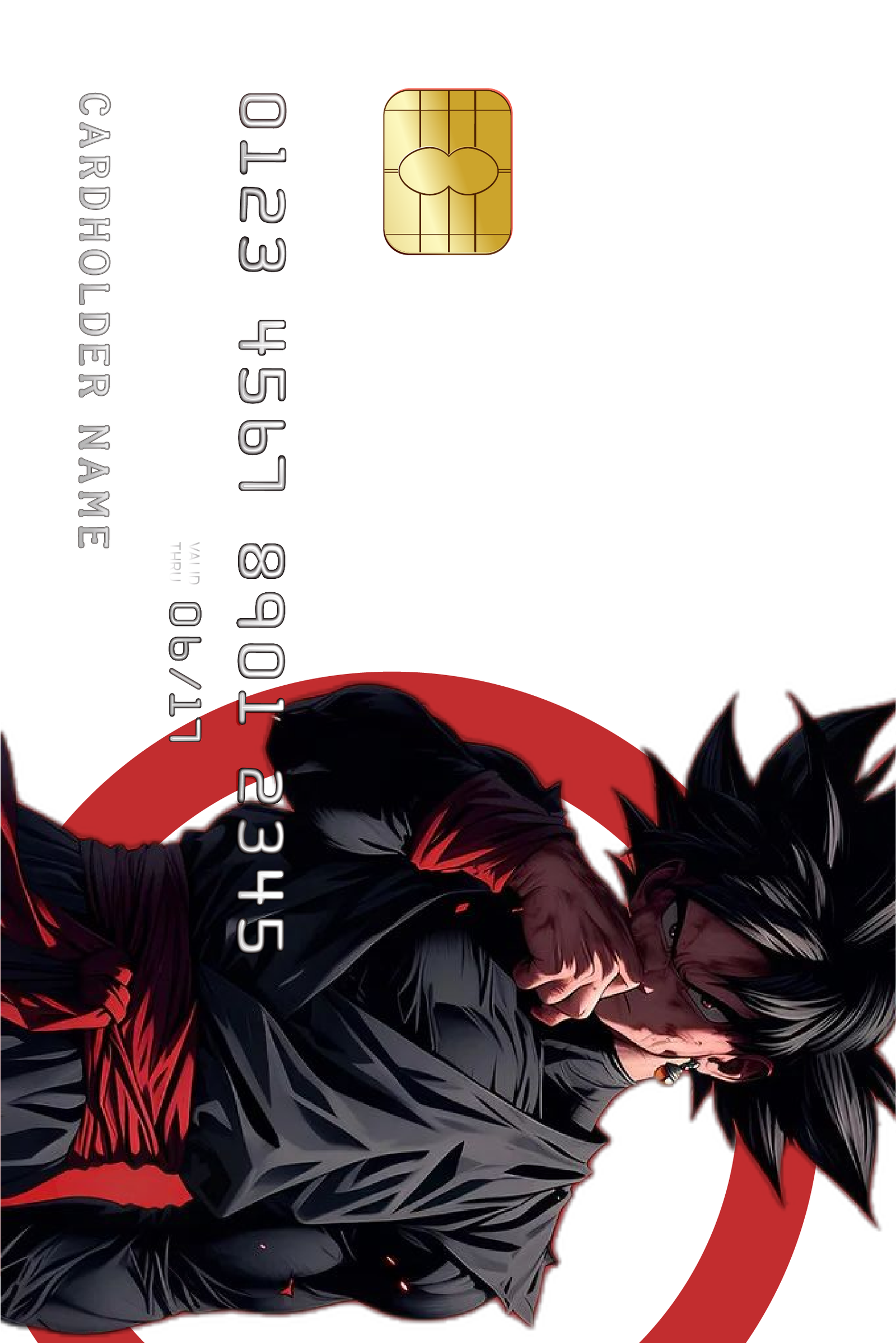 Luxury metal credit card front